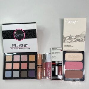 New Makeup Bundle #7 Sigma Eyeshadow Palette, cargo Palette, 4 Lip Products